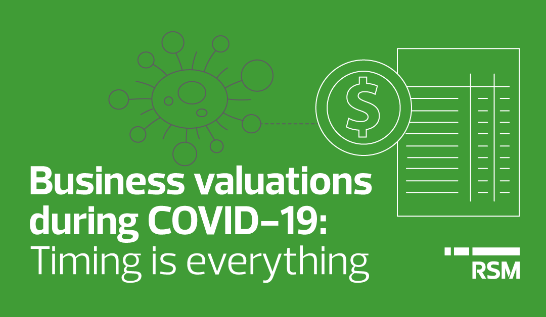 Business valuations during COVID 19: Timing is everything